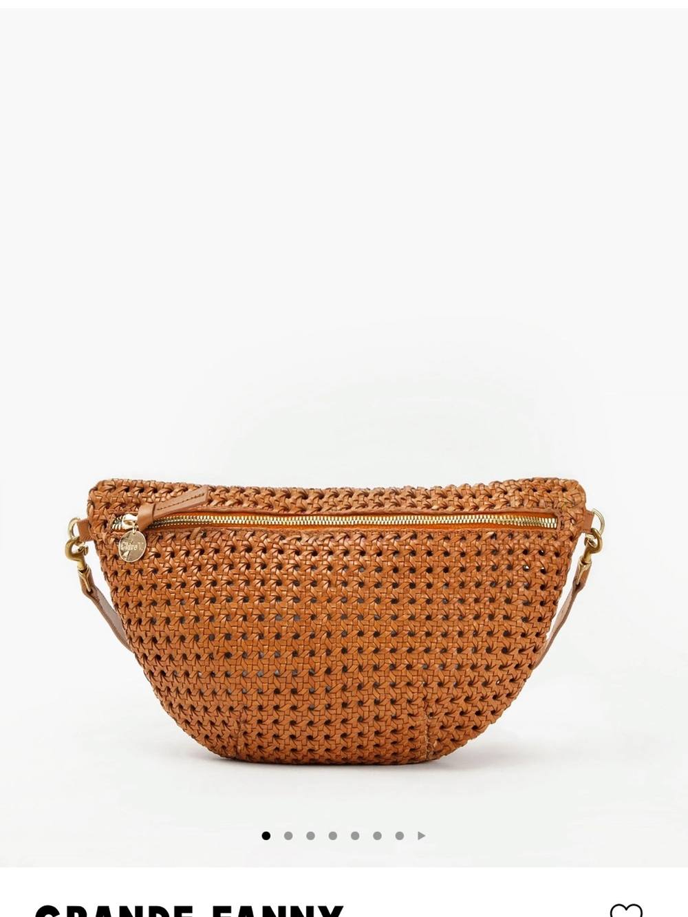 Clare V Grande Fanny in Tan Rattan